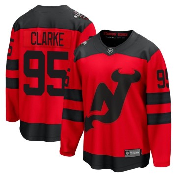 Breakaway Fanatics Branded Men's Graeme Clarke New Jersey Devils 2024 Stadium Series Jersey - Red