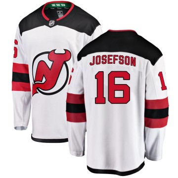 Breakaway Fanatics Branded Men's Jacob Josefson New Jersey Devils Away Jersey - White