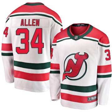 Breakaway Fanatics Branded Men's Jake Allen New Jersey Devils Alternate Jersey - White