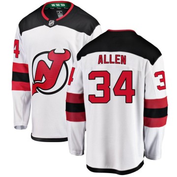 Breakaway Fanatics Branded Men's Jake Allen New Jersey Devils Away Jersey - White