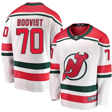 Breakaway Fanatics Branded Men's Jesper Boqvist New Jersey Devils Alternate Jersey - White