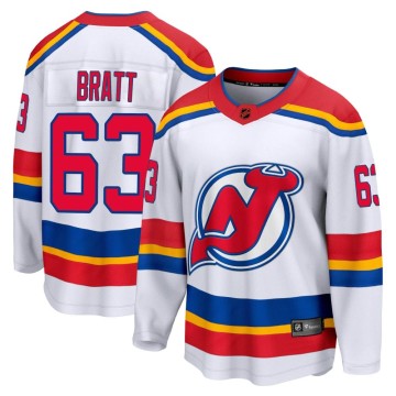 Breakaway Fanatics Branded Men's Jesper Bratt New Jersey Devils Special Edition 2.0 Jersey - White