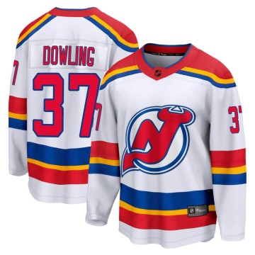 Breakaway Fanatics Branded Men's Justin Dowling New Jersey Devils Special Edition 2.0 Jersey - White