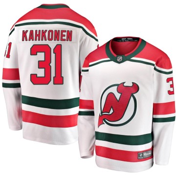 Breakaway Fanatics Branded Men's Kaapo Kahkonen New Jersey Devils Alternate Jersey - White