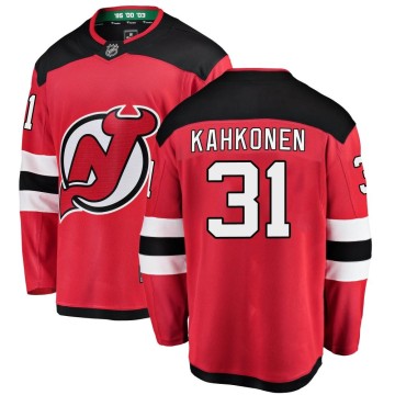 Breakaway Fanatics Branded Men's Kaapo Kahkonen New Jersey Devils Home Jersey - Red