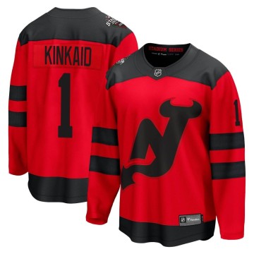 Breakaway Fanatics Branded Men's Keith Kinkaid New Jersey Devils 2024 Stadium Series Jersey - Red