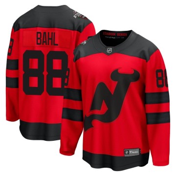 Breakaway Fanatics Branded Men's Kevin Bahl New Jersey Devils 2024 Stadium Series Jersey - Red