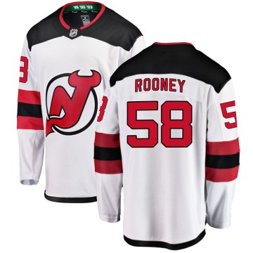 Breakaway Fanatics Branded Men's Kevin Rooney New Jersey Devils Away Jersey - White