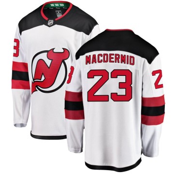 Breakaway Fanatics Branded Men's Kurtis MacDermid New Jersey Devils Away Jersey - White