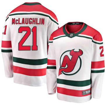 Breakaway Fanatics Branded Men's Marc McLaughlin New Jersey Devils Alternate Jersey - White