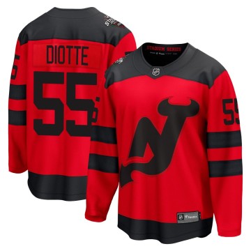 Breakaway Fanatics Branded Men's Mikael Diotte New Jersey Devils 2024 Stadium Series Jersey - Red