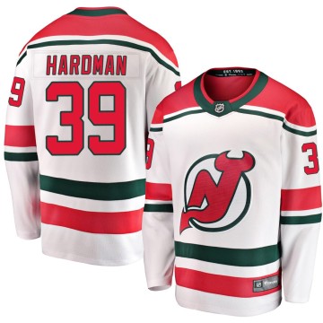 Breakaway Fanatics Branded Men's Mike Hardman New Jersey Devils Alternate Jersey - White