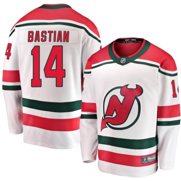 Breakaway Fanatics Branded Men's Nathan Bastian New Jersey Devils Alternate Jersey - White