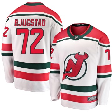 Breakaway Fanatics Branded Men's Nick Bjugstad New Jersey Devils Alternate Jersey - White