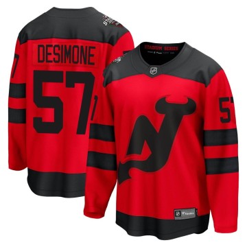 Breakaway Fanatics Branded Men's Nick DeSimone New Jersey Devils 2024 Stadium Series Jersey - Red
