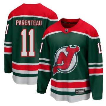 Breakaway Fanatics Branded Men's P. A. Parenteau New Jersey Devils 2020/21 Special Edition Jersey - Green