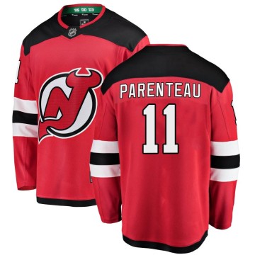 Breakaway Fanatics Branded Men's P. A. Parenteau New Jersey Devils Home Jersey - Red