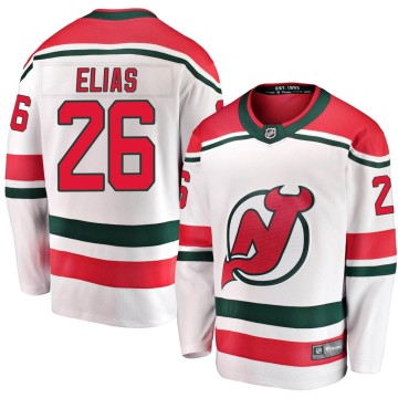 Breakaway Fanatics Branded Men's Patrik Elias New Jersey Devils Alternate Jersey - White