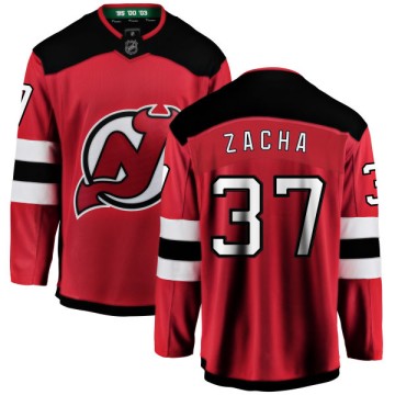 Breakaway Fanatics Branded Men's Pavel Zacha New Jersey Devils Home Jersey - Red