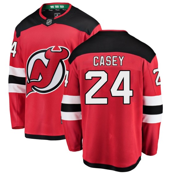 Breakaway Fanatics Branded Men's Seamus Casey New Jersey Devils Home Jersey - Red