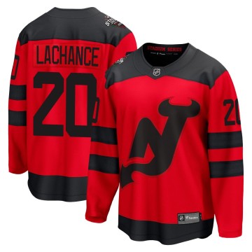 Breakaway Fanatics Branded Men's Shane Lachance New Jersey Devils 2024 Stadium Series Jersey - Red