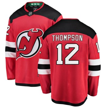 Breakaway Fanatics Branded Men's Tyce Thompson New Jersey Devils Home Jersey - Red