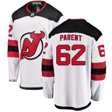Breakaway Fanatics Branded Men's Xavier Parent New Jersey Devils Away Jersey - White