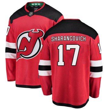 Breakaway Fanatics Branded Men's Yegor Sharangovich New Jersey Devils Home Jersey - Red
