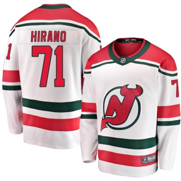Breakaway Fanatics Branded Men's Yushiroh Hirano New Jersey Devils Alternate Jersey - White