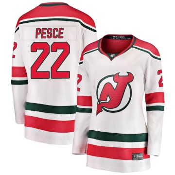 Breakaway Fanatics Branded Women's Brett Pesce New Jersey Devils Alternate Jersey - White