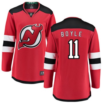 Breakaway Fanatics Branded Women's Brian Boyle New Jersey Devils Home Jersey - Red