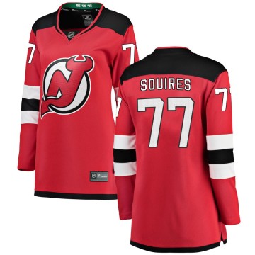 Breakaway Fanatics Branded Women's Cam Squires New Jersey Devils Home Jersey - Red
