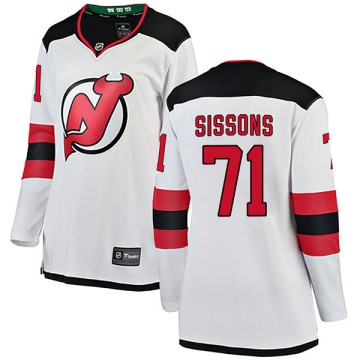 Breakaway Fanatics Branded Women's Colby Sissons New Jersey Devils Away Jersey - White