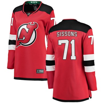 Breakaway Fanatics Branded Women's Colby Sissons New Jersey Devils Home Jersey - Red