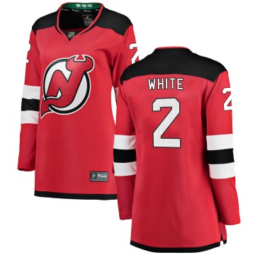 Breakaway Fanatics Branded Women's Colton White New Jersey Devils Red Home Jersey - White