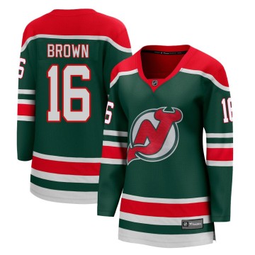Breakaway Fanatics Branded Women's Connor Brown New Jersey Devils 2020/21 Special Edition Jersey - Green