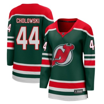 Breakaway Fanatics Branded Women's Dennis Cholowski New Jersey Devils 2020/21 Special Edition Jersey - Green