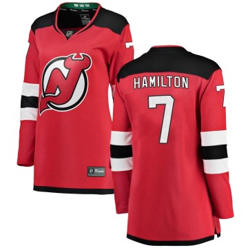 Breakaway Fanatics Branded Women's Dougie Hamilton New Jersey Devils Home Jersey - Red