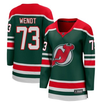 Breakaway Fanatics Branded Women's Dylan Wendt New Jersey Devils 2020/21 Special Edition Jersey - Green