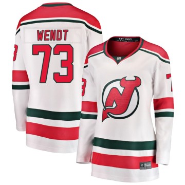 Breakaway Fanatics Branded Women's Dylan Wendt New Jersey Devils Alternate Jersey - White
