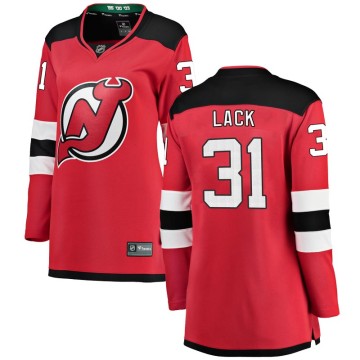 Breakaway Fanatics Branded Women's Eddie Lack New Jersey Devils Home Jersey - Red