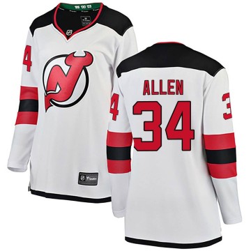 Breakaway Fanatics Branded Women's Jake Allen New Jersey Devils Away Jersey - White