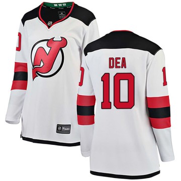 Breakaway Fanatics Branded Women's Jean-Sebastien Dea New Jersey Devils Away Jersey - White