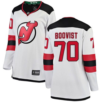 Breakaway Fanatics Branded Women's Jesper Boqvist New Jersey Devils Away Jersey - White