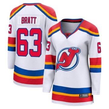 Breakaway Fanatics Branded Women's Jesper Bratt New Jersey Devils Special Edition 2.0 Jersey - White