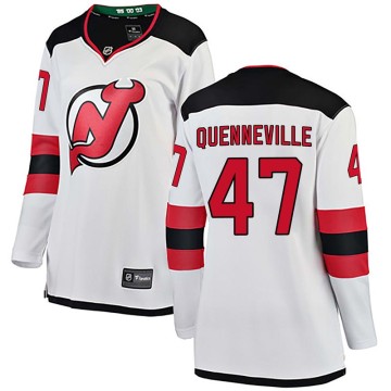 Breakaway Fanatics Branded Women's John Quenneville New Jersey Devils Away Jersey - White