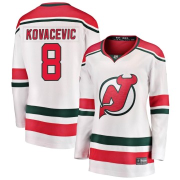 Breakaway Fanatics Branded Women's Johnathan Kovacevic New Jersey Devils Alternate Jersey - White