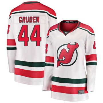 Breakaway Fanatics Branded Women's Jonathan Gruden New Jersey Devils Alternate Jersey - White
