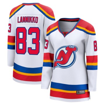Breakaway Fanatics Branded Women's Juho Lammikko New Jersey Devils Special Edition 2.0 Jersey - White