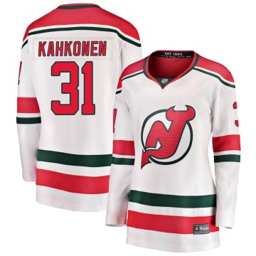 Breakaway Fanatics Branded Women's Kaapo Kahkonen New Jersey Devils Alternate Jersey - White